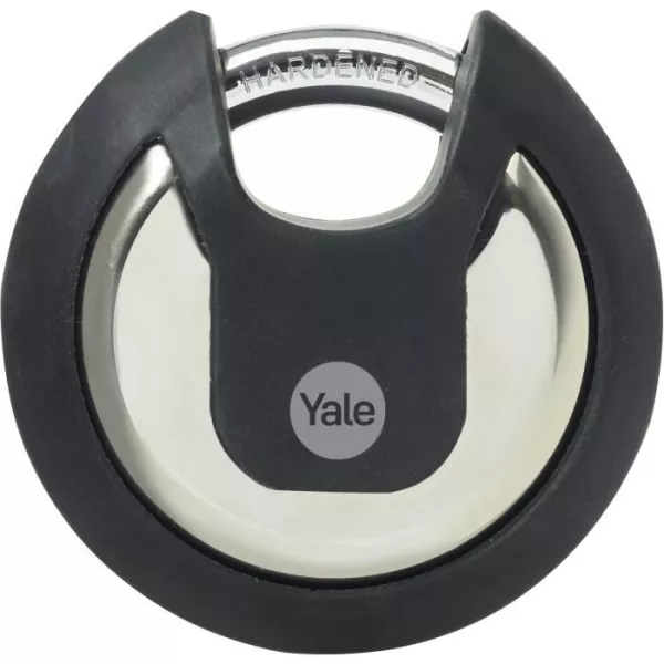 Cadenas with stainless steel disc - YALE - Y130B/70/116/1 - 70 mm - Anse protected cemented steel - 3 keys