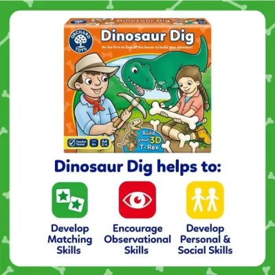 Excavation de dinosaures - Jeu de loterie amusant - ORCHARD