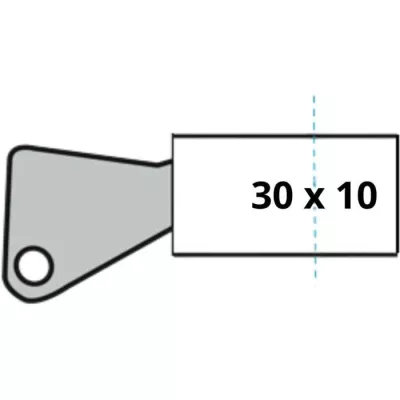 YALE Half Cylinder Lock For Garage Door - 5 Pins - 3 Keys - 30 x 10 mm