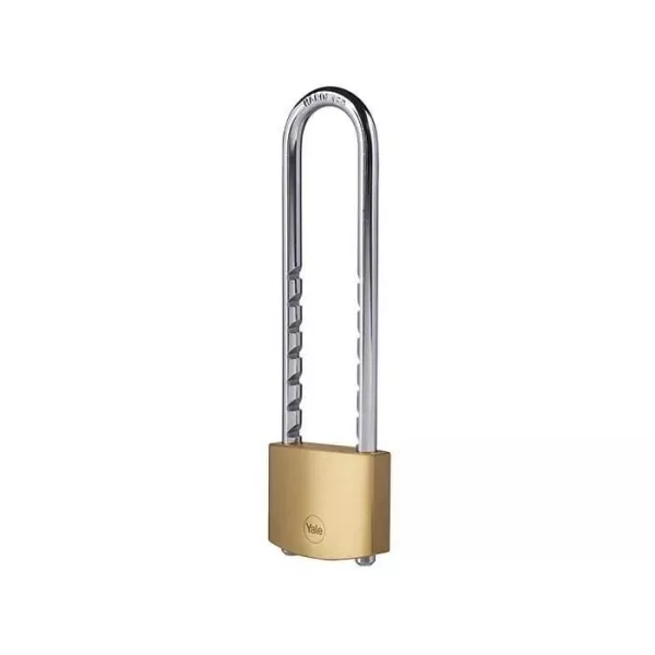 Brass pads - YALE - Y110B/50/155/1 - 50 mm - Anse XL cemented steel - 3 keys - For chains, ladders, gates, bicycles