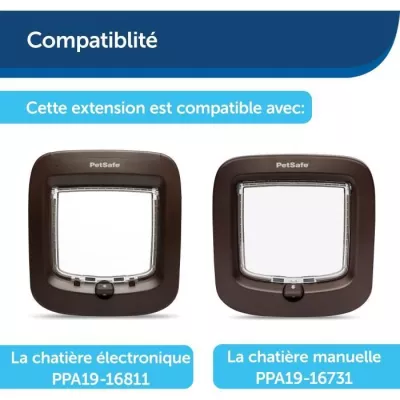 Extension de porte PETSAFE - MICROCHIP - Brun | Kit technique 