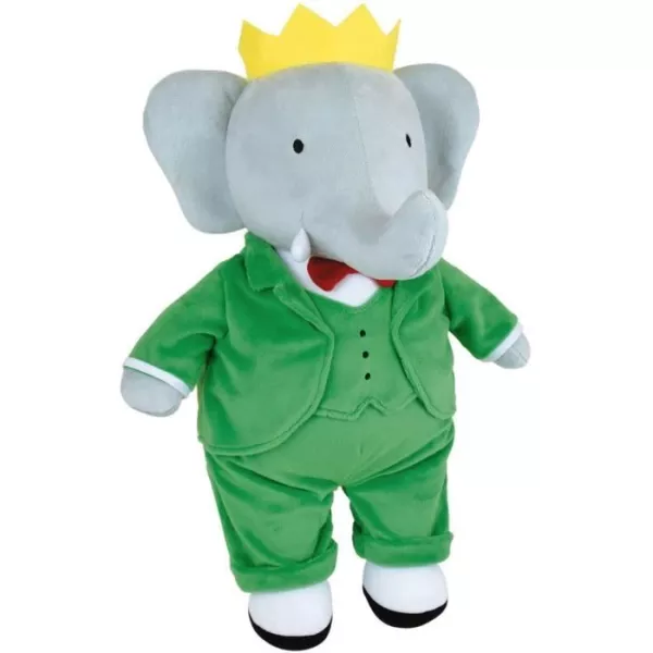 Puppy - JEMINI - Puppy Babar Elephant +/- 40 cm - Soft plush - Ideal for creating stories and decorating the cham