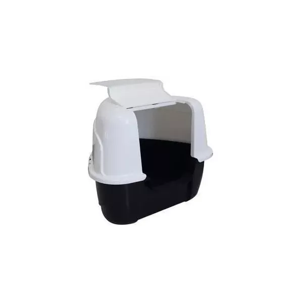 TANIS Maison toilette - Mpets - Noire & Blanche - XL