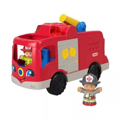 Fisher-Price-Little People-Le Camion de Pompiers, version multilingue