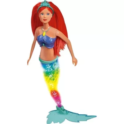 Steffi Love - Sirene luminesue - 29cm - Queue qui change de couleur -