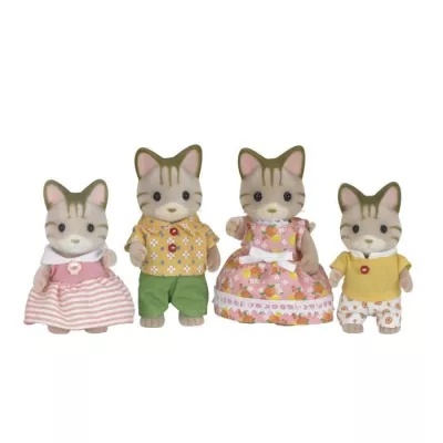 SYLVANIAN FAMILIES - 5180 - Famille Chat Tigre - Les Familles - Articu