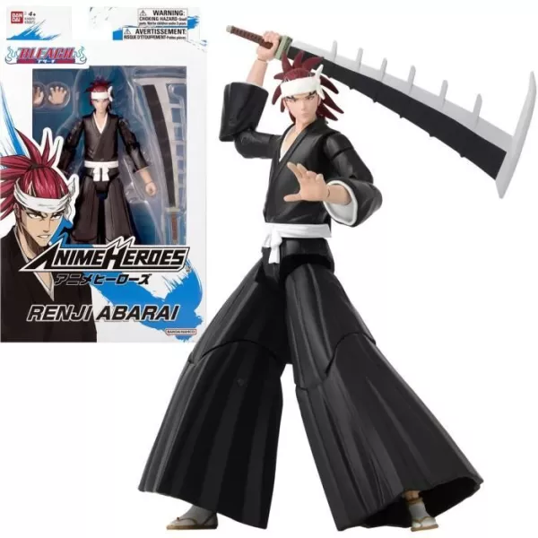 Bandai - Anime Heroes - Bleach - Anime Heroes Figure 17 cm - Abarai Renji - 36972 Multicolor