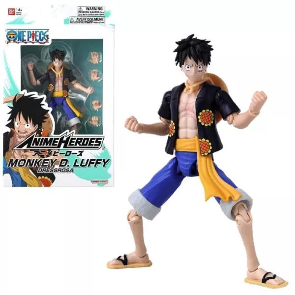 Figure Anime Heroes - Bandai - One Piece - Luffy (Dressrosa) - 17 cm