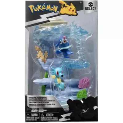 Pack environnement sous-marin Pokémon - Otaquin et Hypotrempe 5cm - B