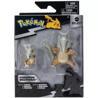 Figurines Pokémon Osselait et Ossatueur - Pack évolution - BANDAI