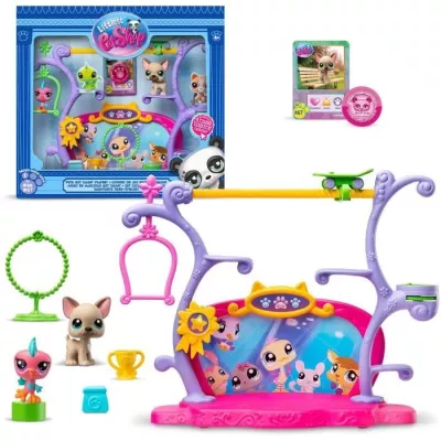 BANDAI - Littlest Pet Shop - Pets Got Talent Playset - Playset with 2