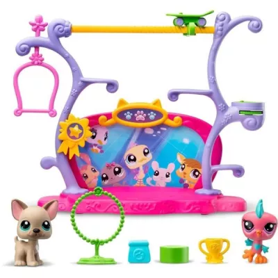 BANDAI - Littlest Pet Shop - Pets Got Talent Playset - Playset with 2