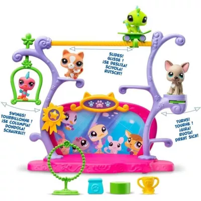 BANDAI - Littlest Pet Shop - Pets Got Talent Playset - Playset with 2