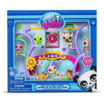 BANDAI - Littlest Pet Shop - Pets Got Talent Playset - Playset with 2