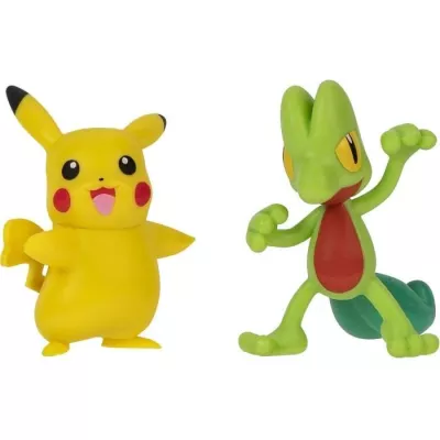 2 Poké Balls with their Pokémon and 6 attack discs - BANDAI - Po