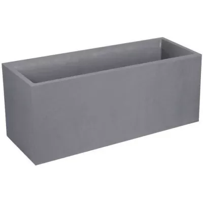 Jardinière Volcania - EDA Plastiques - 98L - Gris Galet