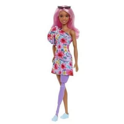 Barbie-Poupée Barbie Fashionistas 189, Prothese de Jambe, 3-8 ans HB