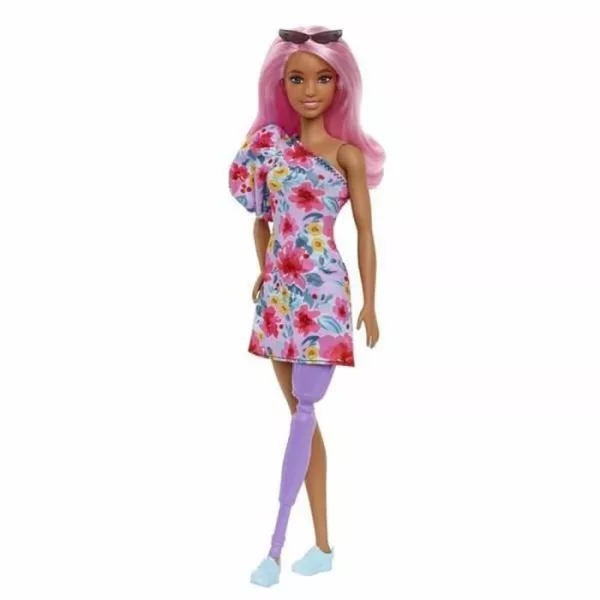 Barbie-Poupée Barbie Fashionistas 189, Prothese de Jambe, 3-8 ans HBV21