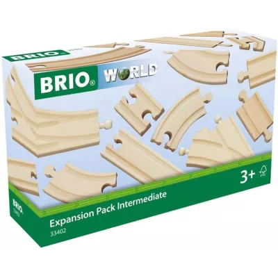 Coffret Evolution Intermédiaire 16 Rails - BRIO - 33402 - Circuit de