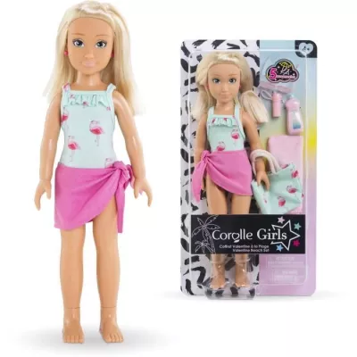 Coffret Valentine a la plage - COROLLE GIRLS - Poupée mannequin - 5 a