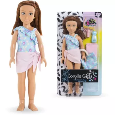 Coffret Zoé a la plage - COROLLE GIRLS - Poupée mannequin - 5 access