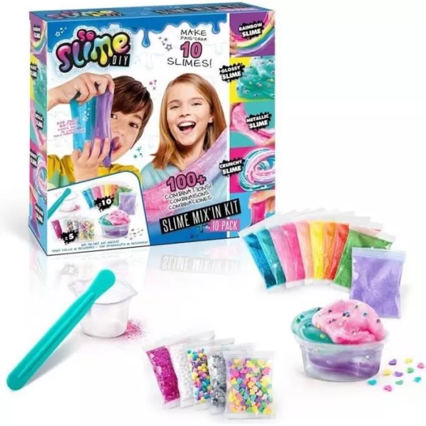 CANAL TOYS - Slime - Mix'in Kit - Pack 10 Slimes