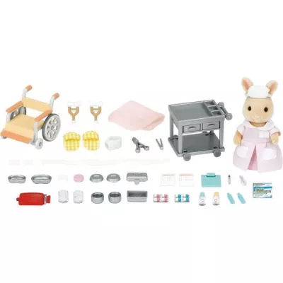 Figurines miniatures - SYLVANIAN FAMILIES - L'infirmiere et accessoire