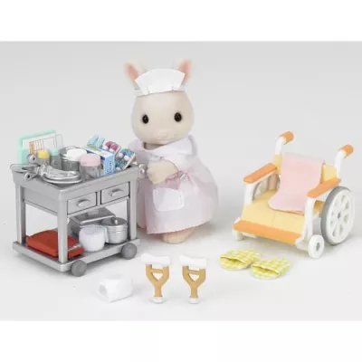 Figurines miniatures - SYLVANIAN FAMILIES - L'infirmiere et accessoire