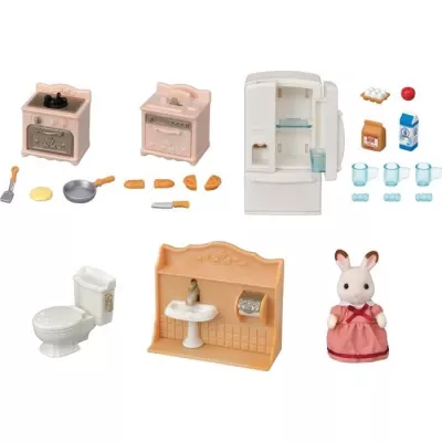 The Cozy Cottage and Maman furnishings set - Sylvanian Families - 5449