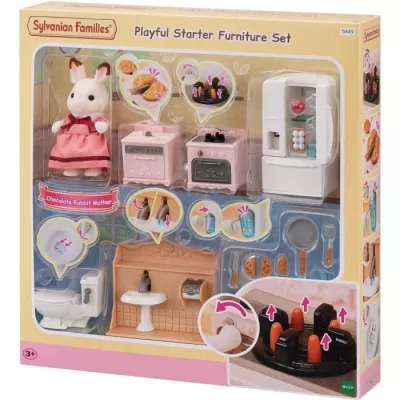 The Cozy Cottage and Maman furnishings set - Sylvanian Families - 5449