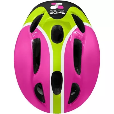 COMBO ROSE Sécurité (Casque + Genouilleres & Coudieres) SKIDS CONTRO