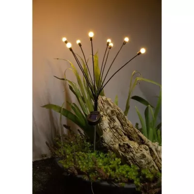 Decoration lumineuse solaire GALIX G4435 - Forme Bouquet - 8 LED - H69