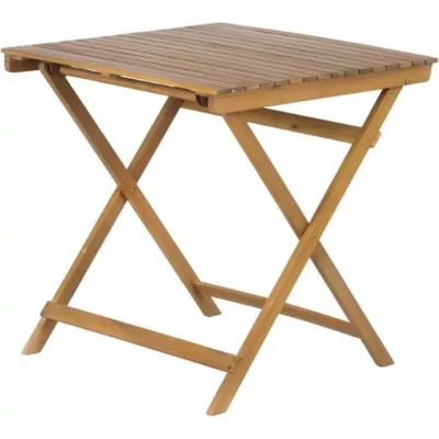 Set Bistrot - Pliable - 2 personnes - En bois d'acacia - BARI - FSC et