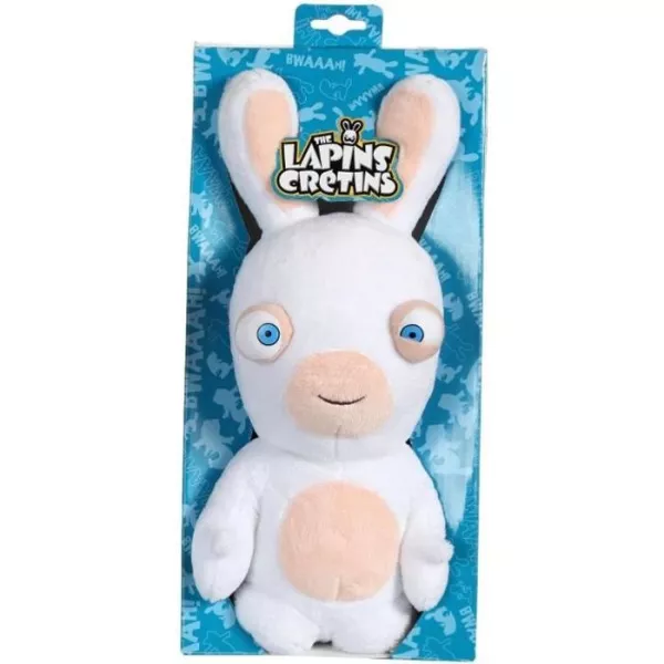 Gipsy Toys - Lapins Crétins Sonores - Bouche Fermée - 28 cm - Blanc