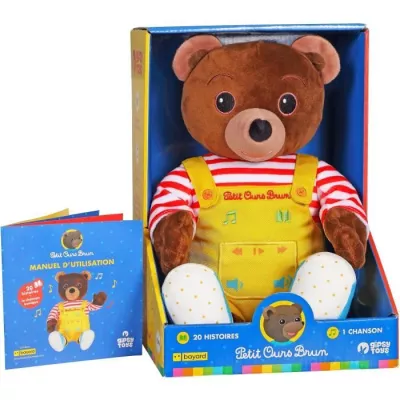 Gipsy Toys - Petit Ours Brun – Peluche Musicale Qui Parle Conteur d'