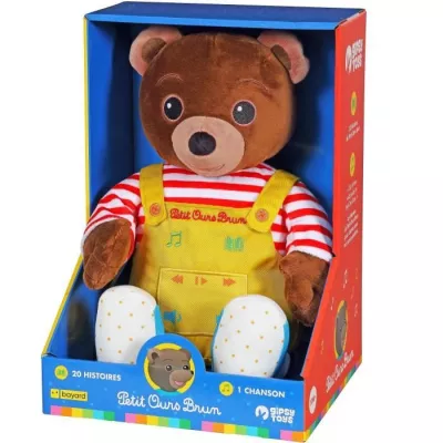 Gipsy Toys - Petit Ours Brun – Peluche Musicale Qui Parle Conteur d'