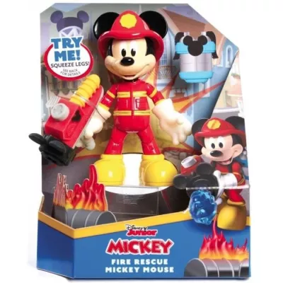 Disney - Mickey fire figurine 15 cm, articulated, children's toy of 3