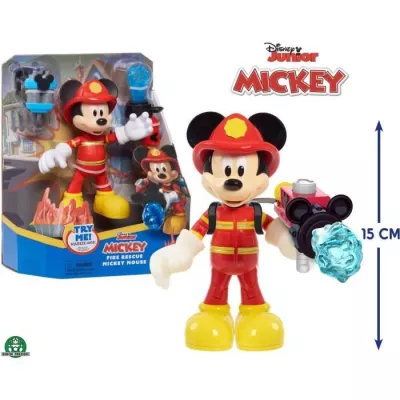 Disney - Mickey fire figurine 15 cm, articulated, children's toy of 3