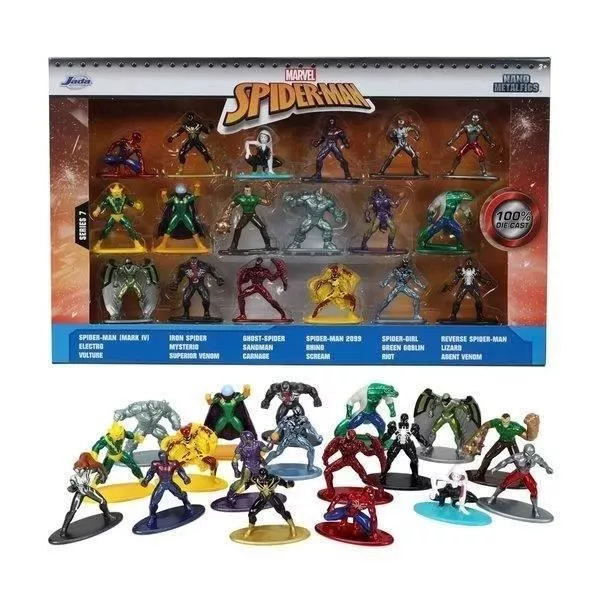 Spiderman Box - 18 4cm metal figures - Spiderman universe characters