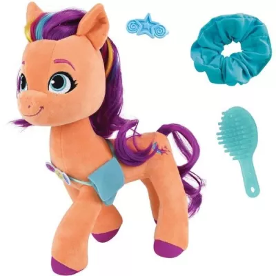 Jemini my little pony peluche sunny articulee +/- 30 cm avec 3 accesso