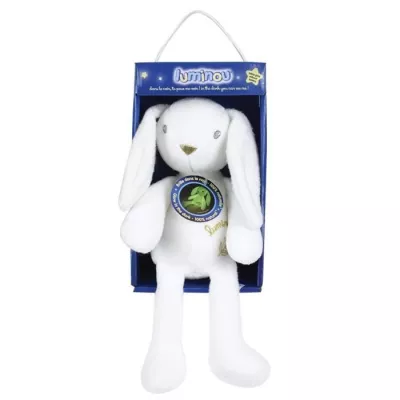 LIMINOU Peluche lumineuse lapin +/- 30 cm