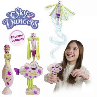 Felicia and her cat - SKY DANCERS - figurine