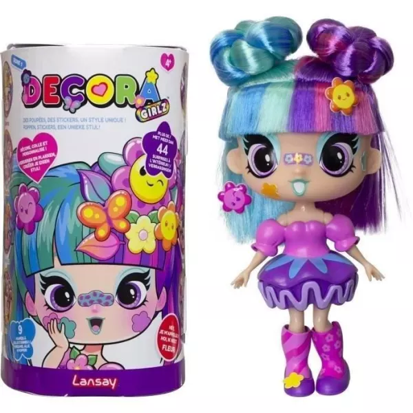 Doll - LANSAY - 55102 - Decora Girlz - Mini Fashion Dolls - Flower