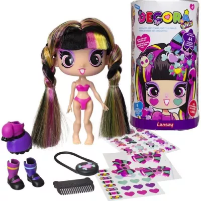 Doll - LANSAY - 55103 - Decora Girlz - Mini Dolls Fashion a Per