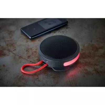 Enceinte Bluetooth ronde BIGBEN PARTY - Puissance 15W - Noir et rouge