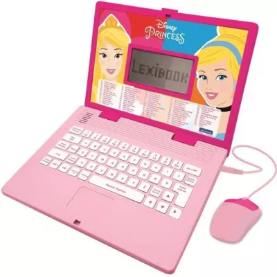 Ordinateur Educatif Bilingue Disney Princesses - LEXIBOOK - 124 activi