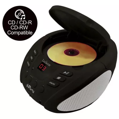 Lecteur CD Bluetooth LEXIBOOK iParty avec Effets Lumineux et USB - Pou