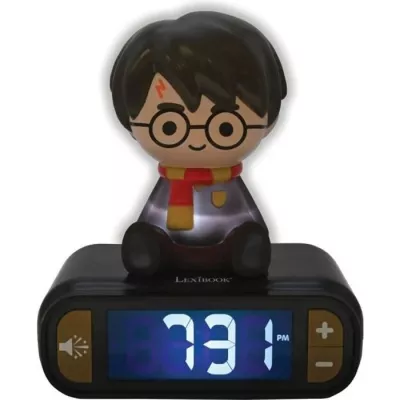 HARRY POTTER - Digital alarm clock - 3D night light and sound effects