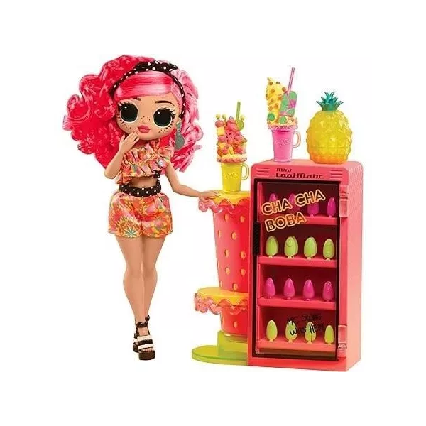 LOL Surprise OMG Sweet Nails™ - Nail bar - Pinky Pops Fruit Shop fashion doll - Fruit theme - Ages 4 and up