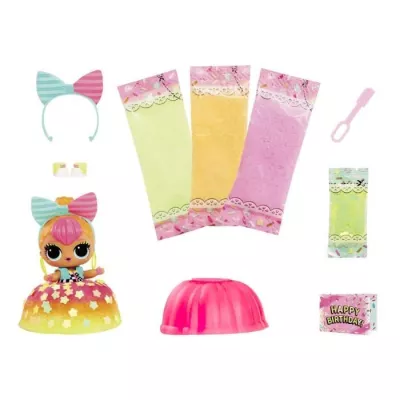 LOL Surprise Mix & Make Birthday Cake - Mini Poupée 7,5cm, Robe en Fo